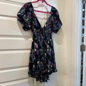 Free People Floral Mini Dress